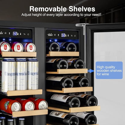 24-Inch Dual Zone Wine and Beverage Refrigerator - Image 4