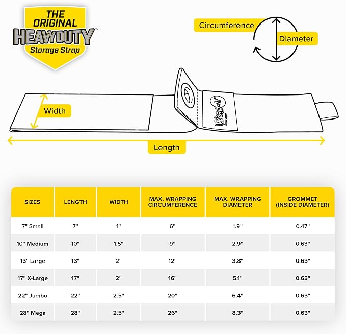Heavy-Duty Wrap-It Storage Straps, 10-inch - Image 9