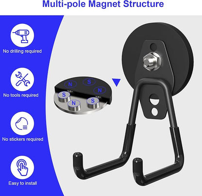 Heavy Duty Storage Magnetic Utility Hooks Large Garage Magnet Hooks - Image 4