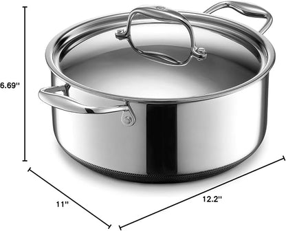 HexClad Hybrid Nonstick 5-Quart Dutch Oven - Image 4