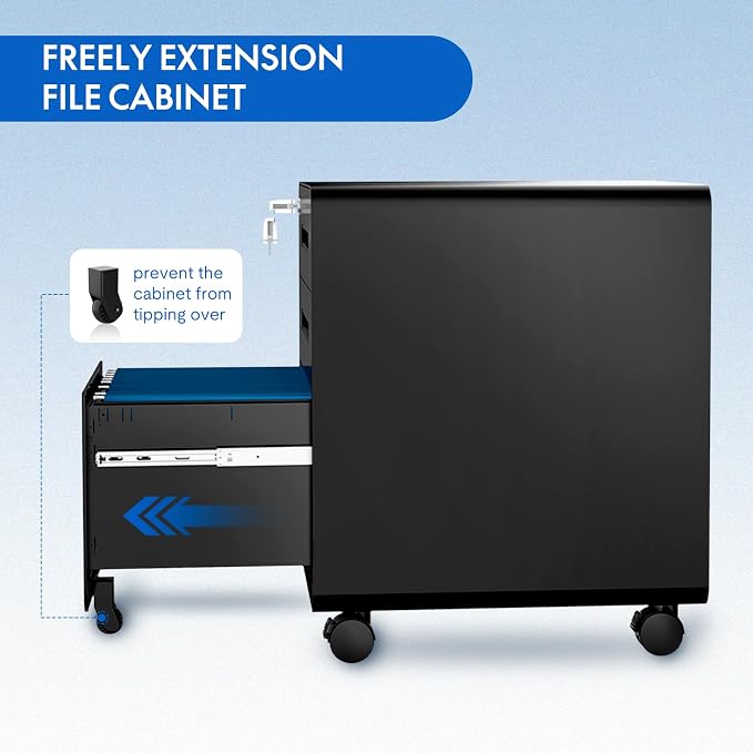 FLEXISPOT Metal File Cabinet for Home Office Mobile File Cabinet - Image 7