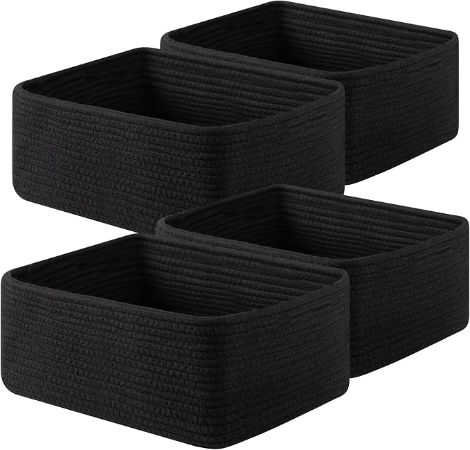 OIAHOMY 4 Pack 14.17*11.02*6.3IN Storage Baskets by MasterofSpaceOptimization