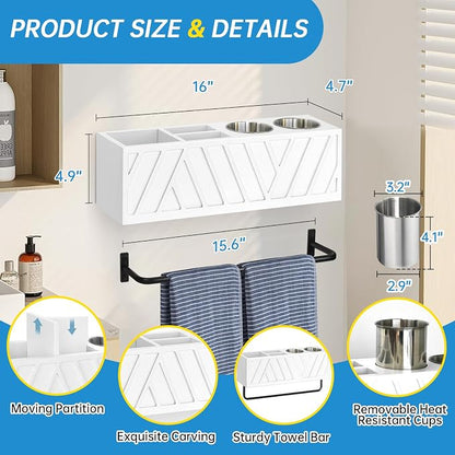 Hair Tool Organizer Wall Mounted - Image 7