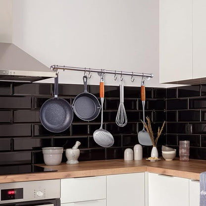 ROTHLEY Stainless Steel Hanging Pot Rack Hanger: 23.7 Inch Pot and Pan Hanger - Image 4