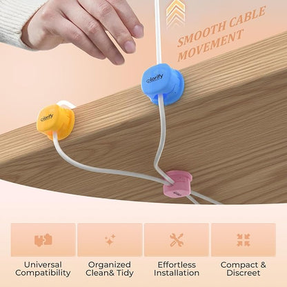 Spring Cable Clips 8-Pack Adhesive Cord Holders - Image 8