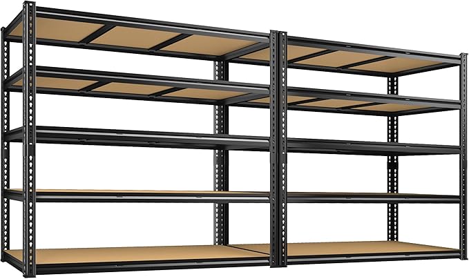 48" W Garage Shelving Heavy Duty 2800LBS Garage Storage Shelves, 5 Tier by Unknown
