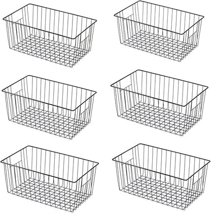 Upright Freezer Organizer Bins， Freezer Baskets by lonpute