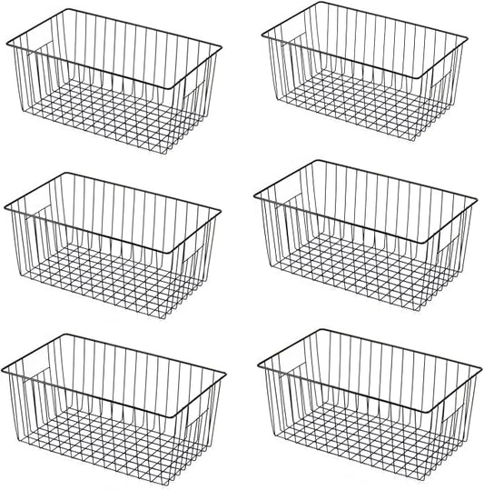Upright Freezer Organizer Bins， Freezer Baskets by lonpute