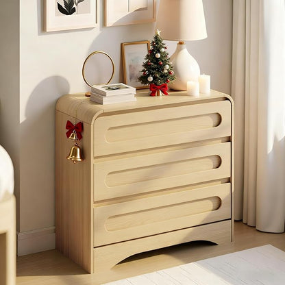 3 Drawer Dressers for Bedroom, Large Modern Dressers by SOLACEFURNITURE