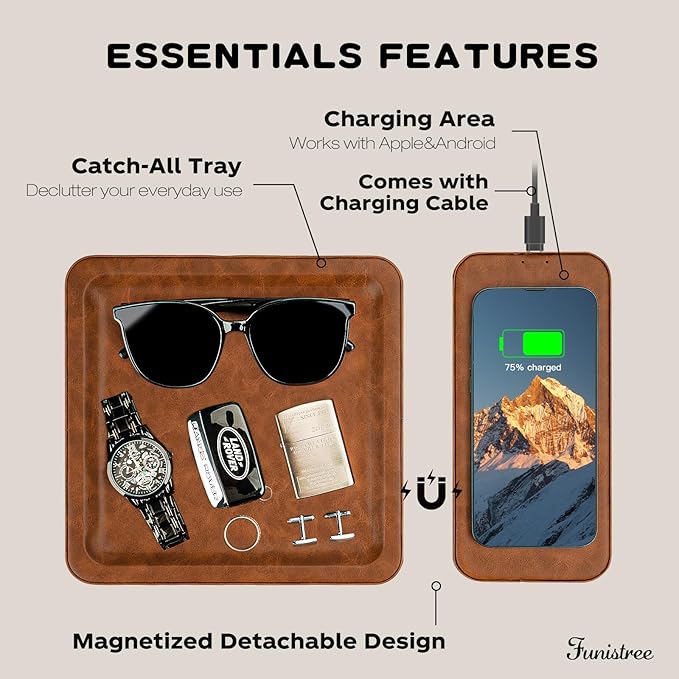 White Elephant Gifts for Men Dad Husband from Daughter Son Wife, PU Leather - Image 2