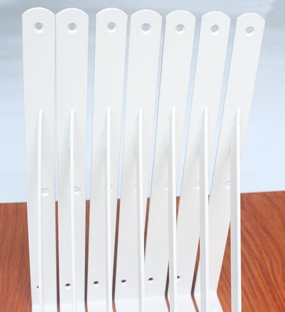 12 Pack L12 x H 8" White Heavy Duty Shelf Brackets - Image 6