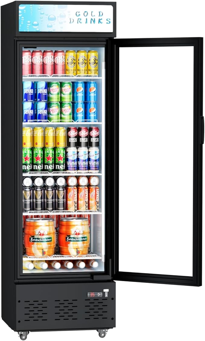 Commercial Glass Door Display Refrigerator 12 cu.ft Commercial Beverage by FreezLabs