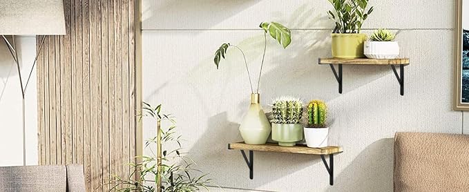12 Pack L16 x H 10" Black Heavy Duty Shelf Brackets - Image 9