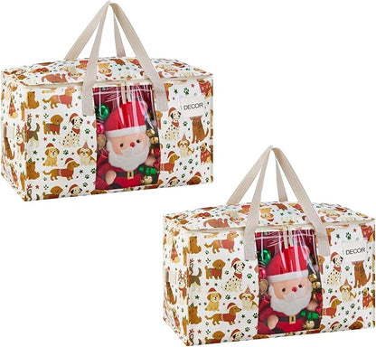 VENO 2 Pack Moving Bags, Large Christmas Storage Bins by Veno