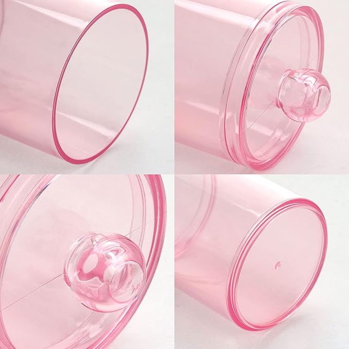 Tbestmax 4 pcs Qtips Holder Bathroom Container, 10 OZ Apothecary Jar - Image 4