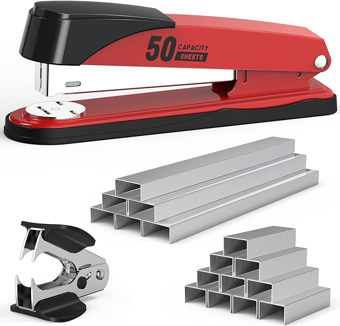 Metal Stapler Heavy Duty 50 Sheet Capacity by Swihauk
