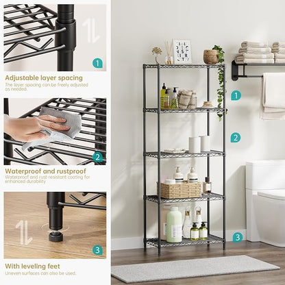 SINGAYE Shelf Closet Wire Shelving：Adjustable Metal Unit - Image 7