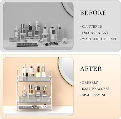 LEMIKKLE 2-Tier Bathroom Counter Organizer - Image 4