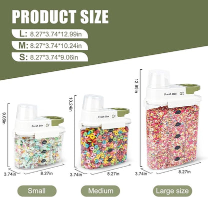 Cereal Storage Container 4Pack, 85oz/2.5L Airtight Food Storage Containers - Image 2
