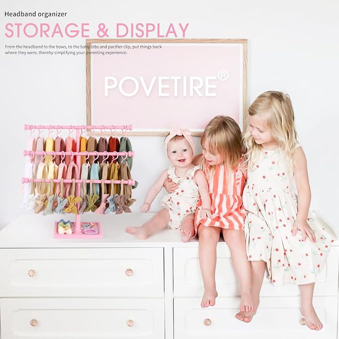 POVETIRE Headband Holder Stand Storage - Image 2