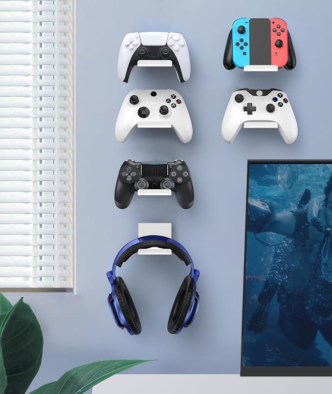 6amLifestyle 6 Pack Foldable Controller Wall Mount Holder - Image 7