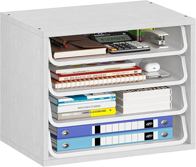 Simple Trending Desk File Organizers, 4-Tier Letter Tray Paper Organizer by SimpleTrending