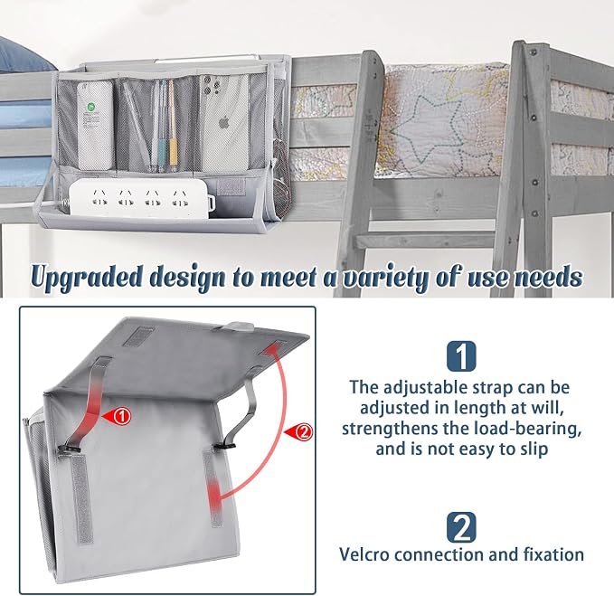 Bedside Caddy Bedside Storage Organizer Bedside Organizer - Image 4