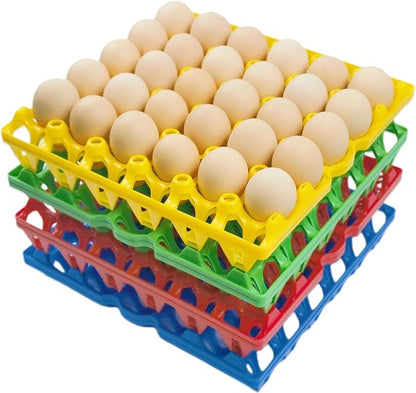 8-Pack Plastic Egg Tray Egg Crates 30-Egg Flats by George+Garden