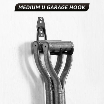 40 Pack Utility Steel Heavy Duty Wall Mount Garage Hooks, - Image 6