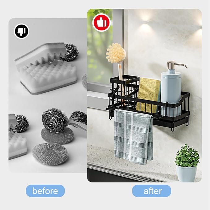 Sponge Holder for Kitchen Sink Organizer, Sink Caddy - Image 2