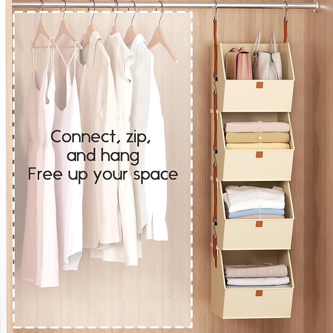 Hanging Closet Organizer 4 Tier - Image 4