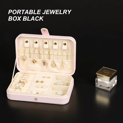 Small Jewelry Box, Travel Jewelry Case Portable Jewelry Boxes - Image 3