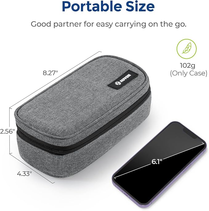AUVON Portable Insulin Cooler Travel Case, Insulated Diabetic Bag - Image 7