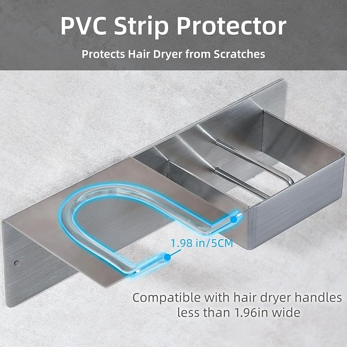Hair Dryer and Straightener Holder, Upgraded Hair Straightener Holder - Image 3