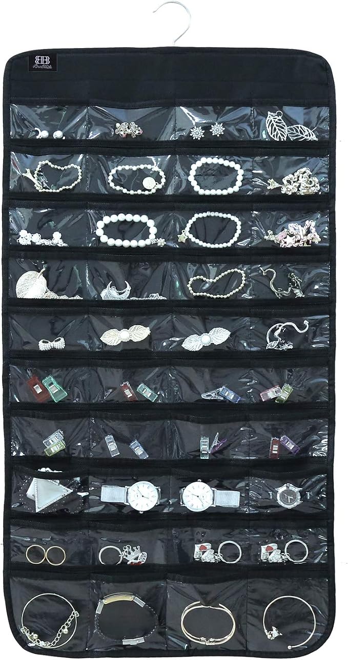 BB Brotrade Hanging Jewelry Organizer, Accessories Organizer, 80 Pocket by BB+Brotrade