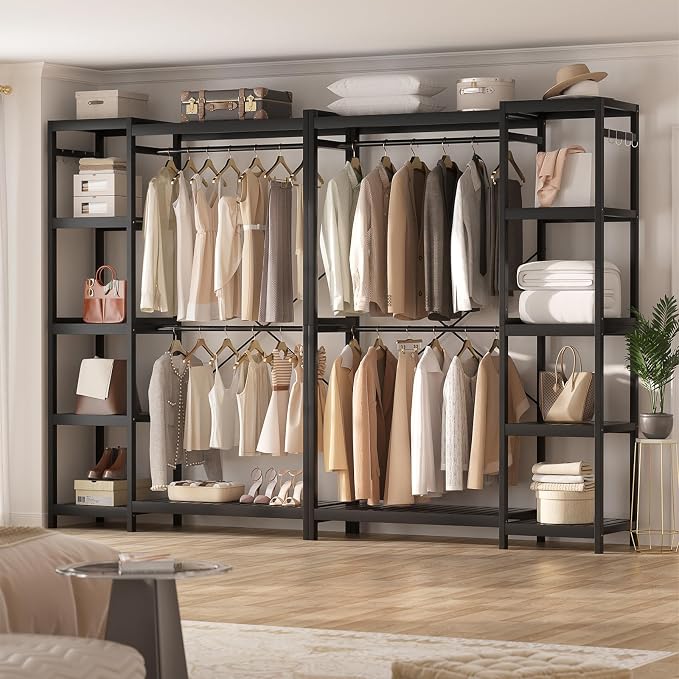 Homykic Bamboo Clothes Rack Garment Rack - Image 2