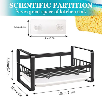 VANTEN Kitchen Sink Caddy Sponge Holder Organizer, Sink Tray Drainer Rack - Image 5