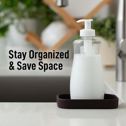 Zulay Kitchen Small Silicone Sponge Holder – Space-Saving Sink Organizer Tray - Image 6