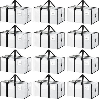 12 Pack Extra Heavy Duty Large Moving Bags by Fygrip