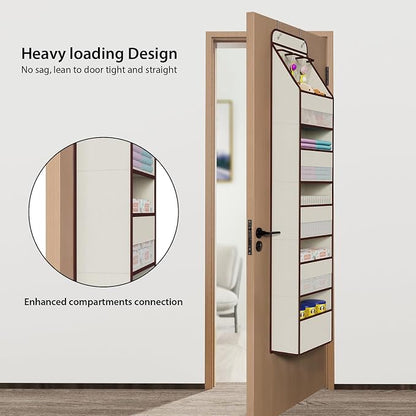 Univivi 6-Shelf Over Door Hanging Organizer Fabric Baby Door Storage - Image 2