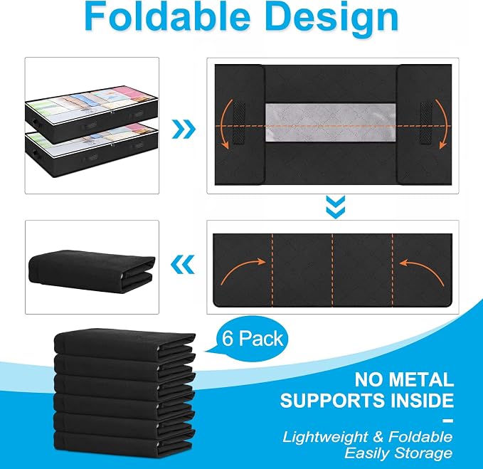 Budding Joy 90L Under Bed Storage Containers, Closet Organizers and Storage Bins - Image 5