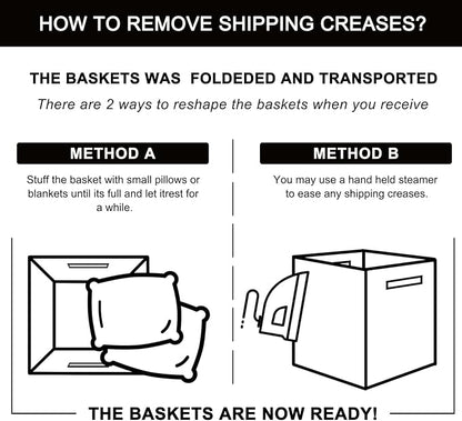 OIAHOMY Cube Storage Basket, 11-Inch Cube Basket - Image 7