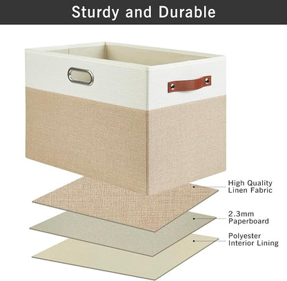 Large Collapsible Fabric Storage Bins - Image 6