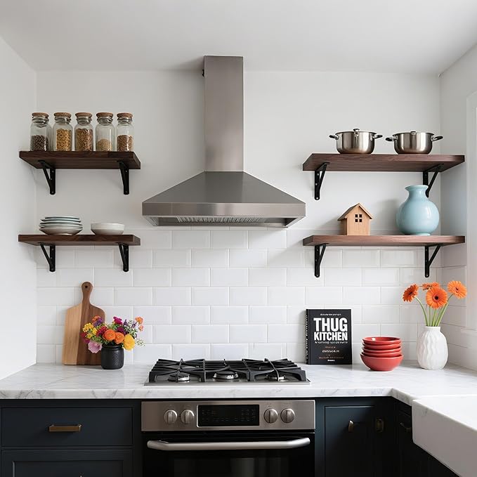 10 Pack L 6" x H 4" Heavy Duty Shelf Brackets - Image 6