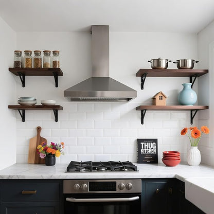10 Pack L 6" x H 4" Heavy Duty Shelf Brackets - Image 6