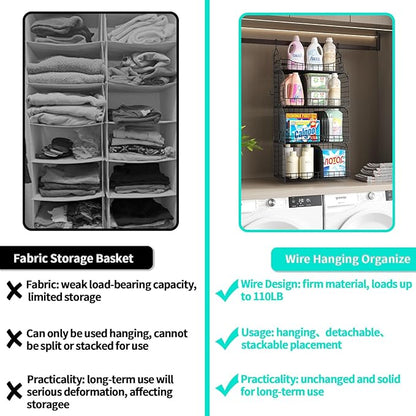 HapiRm Hanging Closet Organizer Storage - Image 7