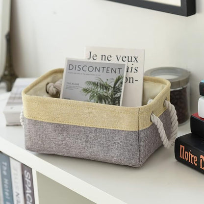 Fabric Storage Baskets for Organizing Small Baskets for Shelves, Decorative - Image 3