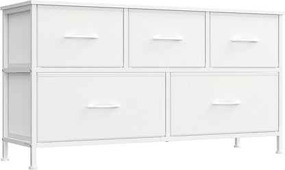 SONGMICS Dresser for Bedroom, Chest of Drawers, TV Stand, 5 Non-Woven Fabric by SONGMICSbySONGMICSHOME