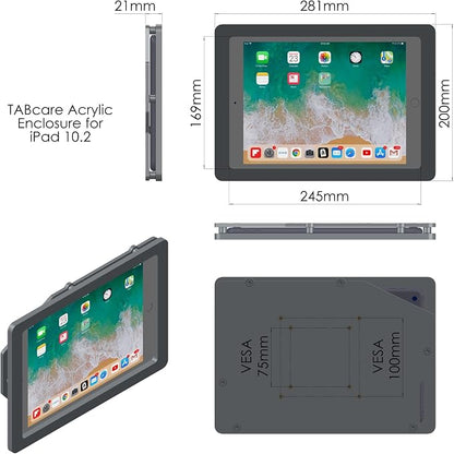 TABcare Anti-Theft Acrylic VESA Enclosure - Image 3