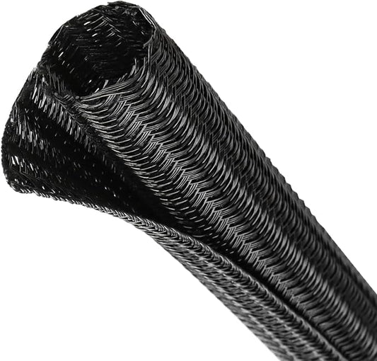 Split Wire Loom Tubing, Cable Protector Sleeve, Braided Cable Management by ConveniencetoYourLife
